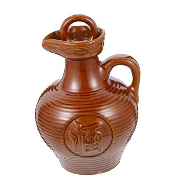 Imagem de Clay Jug Dispensador De Empty Bottles for Drinks Water Jug Dispenser Wine Container Serving Bottle Carafes Beverage Pitcher Portable Wine Pot Wine Jug for Home Wine Kettle