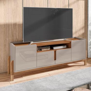 Imagem de Rack Lizz 4 PT Off White e Cedro 170 cm