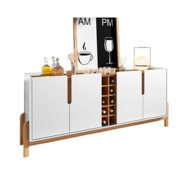 Imagem de Buffet Lizz 4 PT Branco e Cedro 190 cm