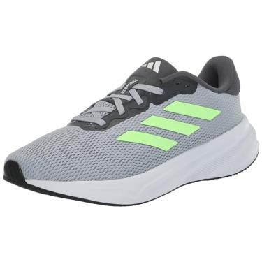 Imagem de adidas Tênis de corrida masculino Response, Halo prata/verde cintilante/cinza, 44