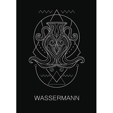 Imagem de Wassermann: 120 seitiges liniertes Softcover Sternzeichen Notizbuch im A4 Format | Notizbuch - Tagebuch - Journal - Schulheft - Collegeblock