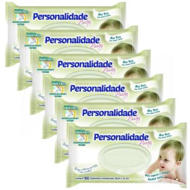 Imagem de Kit 6X Lenços Umedecidos Personalidade Baby 100 Toalhinhas