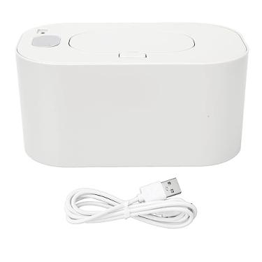 Imagem de Caixa de aquecimento de lenços umedecidos, caixa de aquecimento de tecido úmido, temperatura constante, dispensador de lenços umedecidos, use lenços quentes para seu bebê (Branco)
