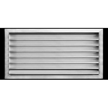 Imagem de HVAC Premium 66 cm L x 40.6 cm A - Ventilação externa de alumínio para paredes e rastejamento - Grade de ar resistente ao clima com tela de tela - [Dimensões externas 79,75 cm L x 43,5 cm A]