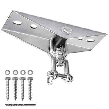 Imagem de Gancho de saco pesado, suportes de gancho para saco de pancadas com bucha de nylon silenciosa personalizada, rotação de 360°, suporte de feixe de madeira, sistemas de treinamento de força e peso