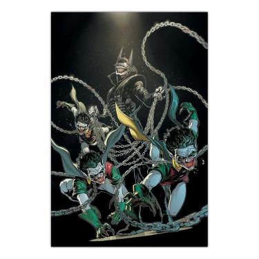 Imagem de Quadro A3 em MDF Batman que Ri Capa HQ - Placa