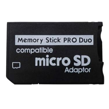 Imagem de Sintech Cartão adaptador Micro SD para PSP Memory Stick PRO Duo MagicGate, compatível com Sony PlayStation Portátil/Câmera/Handycam