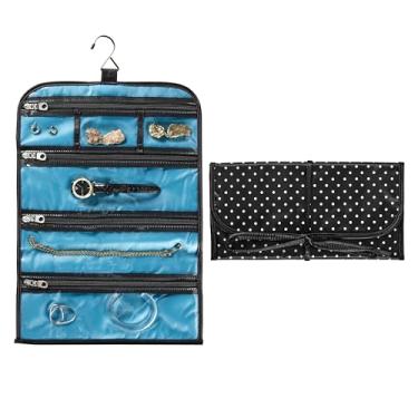 Imagem de Bolsa de rolo Travel Smart by Conair Jewelry, preto/branco
