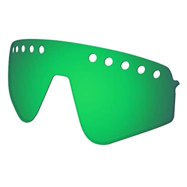 Imagem de Predrox Lentes de reposição Green Mirror Sutro Lite Sweep ventiladas para óculos de sol Oakley OO9465 polarizadas