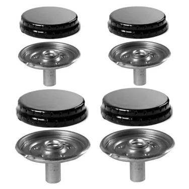 Imagem de 4 Bocas de Fogão Compatível para Esmaltec, Agata, Bali, Caribe, Veneza, Laguna, Munique e Veneza Super. Kit com 4 Espalhador 4 Queimador. Tampa Tampinha da Chama do Fogão Sorvete Queimador Completo