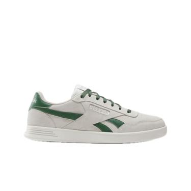 Imagem de Reebok Tênis feminino de couro clássico - preto ou branco, tamanho 34 a 43, Giz/giz/verde fuga, 40 BR