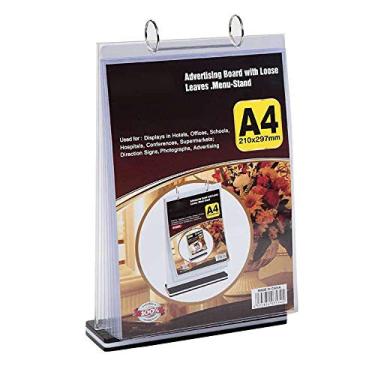 Imagem de Cartão de exibição multifuncional, cartão de preço menu, T tipo 8,5 x 11, cartão de mesa flip A4, cartão de mesa multipáginas para várias páginas, cartão de bebidas de várias páginas,