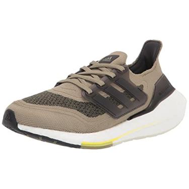 Imagem de adidas Ultraboost 21 Tênis de corrida masculino, Verde órbita/preto/amarelo ácido, 41