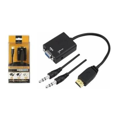 Imagem de Adaptador Conversor Vga-Hdmi - Cabo Conversor