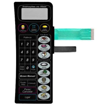 Imagem de Membrana teclado Para Microondas Panasonic Nn 6958b Family Plus - TND