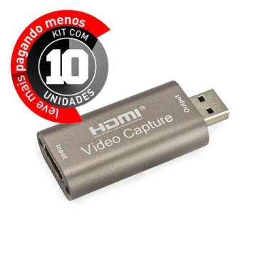 Imagem de Placa De Captura De Vídeo Hdmi Usb 4K 60Fps - Kit Com 10 - Cirilo Cabo