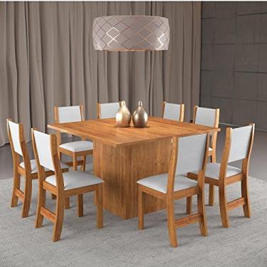 Imagem de Conjunto Sala de Jantar Mesa e 8 Cadeiras Acord e Sol