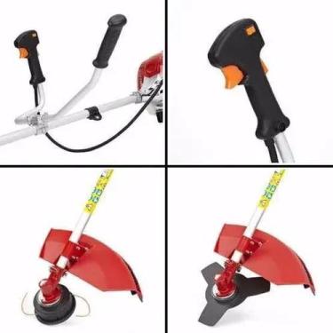 Imagem de Roçadeira Gasolina 63cc + Motopoda + Disco Serrinha Profissional - Sa,