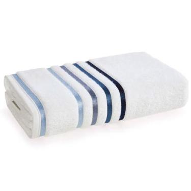 Imagem de Toalha De Rosto Karsten Lumina Fio Penteado 500g/m² Antipilling, Azul 