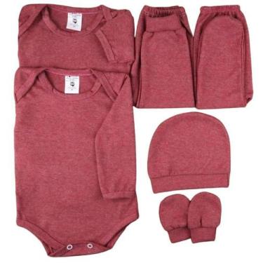 Imagem de Kit 6 Peças Roupa De Bebê Recém Nascido Saída Maternidade - Batutinhas