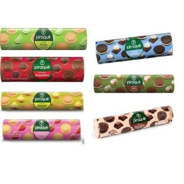 Imagem de Caixa Bolacha Biscoito Recheado Piraquê 4Sabores- 20Un Total