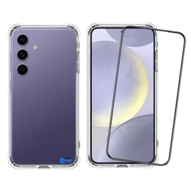 Imagem de Pelicula para S24 Tela de 6.2 e Capa Capinha Anti Impacto Compatível Samsung Galaxy S24 - SMART E CASE