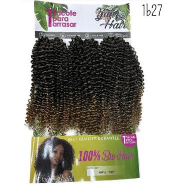 Imagem de Aplique Colocação Crochet Braids Curto 55cm Cacheado Orgânic - bbless,