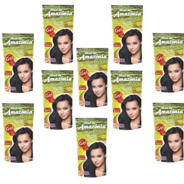Imagem de Hene em gel amazonia 180gr pouch preto forte (preto azulado) - DIVINA 