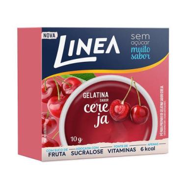 Imagem de Gelatina Sabor Cereja Zero Açúcar Linea 10g