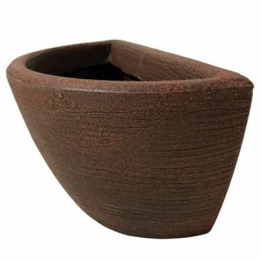 Imagem de Vaso De Parede Meia Lua Polietileno Para Jardim Vertical 28x14 - Alpe 