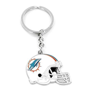 Imagem de Aminco Chaveiro de capacete NFL Miami Dolphins, cor do time, 5