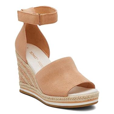 Imagem de TOMS Sandália feminina Marisol Wedge, Bege arenoso, 9