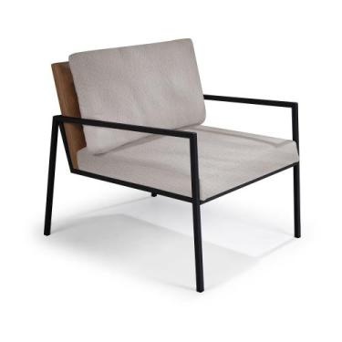 Imagem de Poltrona Sapucaia Aço Carbono Preto  - Drop mobiliário