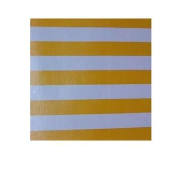 Imagem de Lona Listrada Barraca De Feira 3,00 X 1,45 - Alvorada, Amarelo