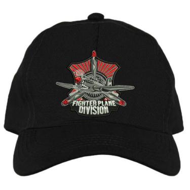 Imagem de Boné Kaluapa Fighter Plane Division, Preto, Masculino, Único