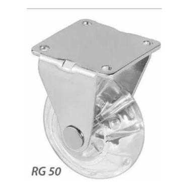 Imagem de Rodizio Fixo Gel Rodinha 50mm Roda Silicone Moveis 2 Uni - comercial