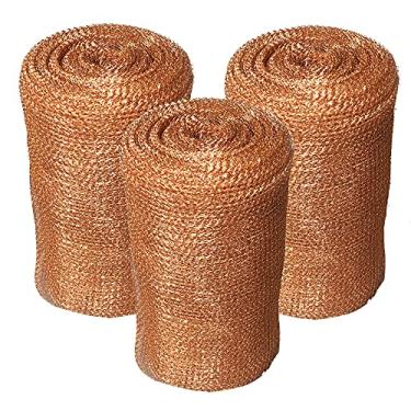 Imagem de AWF PRO - Malha de cobre de 10 cm x 6 metros para bloquear pontos de entrada, pacote com 3. Perfeito para casas, jardins e decoração. Resistente à ferrugem, longa duração