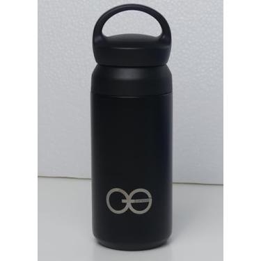 Imagem de Generic QuantumG – Garrafa térmica de aço inoxidável | Fria e quente por 12 horas | Tampa dupla à prova de vazamento como suporte | Seguro para lava-louças (300 ml, preto)