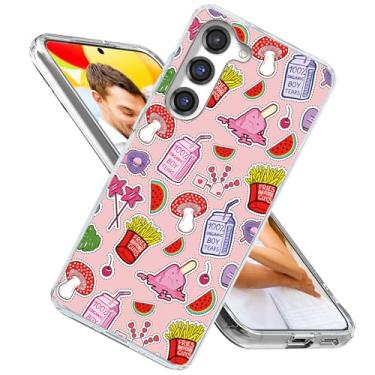 Imagem de ARTIOSIT Capa para Galaxy S23, capa para Samsung S23 para meninas e mulheres, à prova de choque, fina, fina, macia, TPU transparente, capa protetora para celular para Galaxy S23 6.1, desenho animado