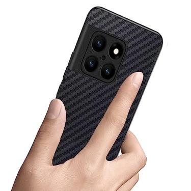 Imagem de Ftonglogy Capa para OnePlus 10T 5G: Capa de telefone OnePlus Ace Pro, capa protetora fina de fibra de carbono com design clássico híbrido macio à prova de choque para 1+ 10T (preto)
