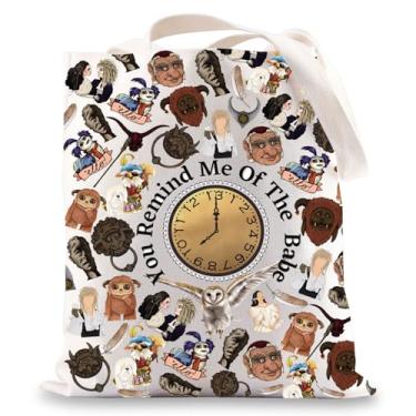 Imagem de BWWKTOP Bolsa de ombro Sarah & Jareth Wiseman & Goblin Fans Inspired Gift Ello Worm Bolsa de ombro Sarah e Jareth Merch, You Remind Me, One Size