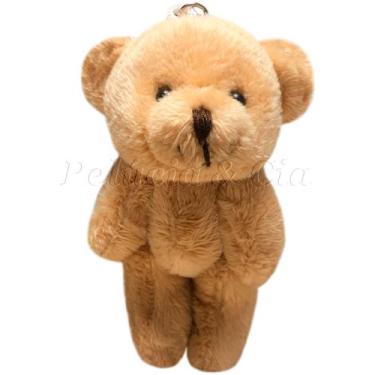 Imagem de Mini Chaveiro Ursinho de Pelúcia 10cm Articulável - Jogo de50 Pçs - PE
