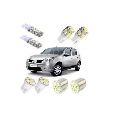 Imagem de Kit Lâmpadas Led Sandero Logan Teto Placa Ré Blue Lion