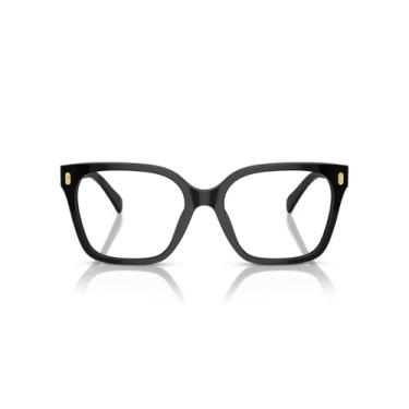 Imagem de Ralph by Ralph Lauren Óculos de sol quadrados femininos Ra7158u com ajuste universal, Lente de demonstração preto/brilhante, 55 mm