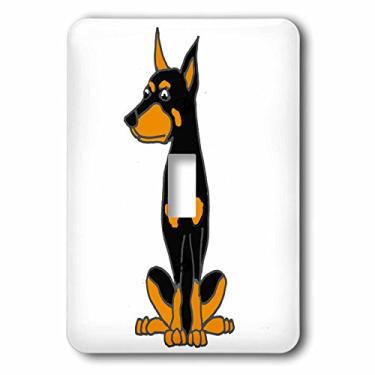 Imagem de 3dRose lsp_260949_1 Interruptor de alternância divertido fofo Doberman Pinscher filhote de cachorro