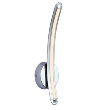 Imagem de JONATHAN Y JYL7010A Roxanna 45 cm Arandela de metal LED regulável integrado, minimalista, moderno, contemporâneo 3000K lâmpadas LED para quarto, sala de estar, corredor, cromado