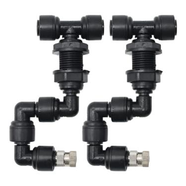 Imagem de Bocal de pulverização de nebulização de répteis para tanque de floresta tropical para animais de estimação, bocal ajustável de réptil, borrifador de névoa para cobertura total de água, micro bicos de