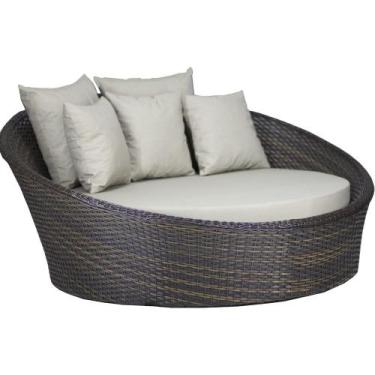 Imagem de Chaise Sofá Livia Varanda Jardim Trama Original, Pedra Ferro
