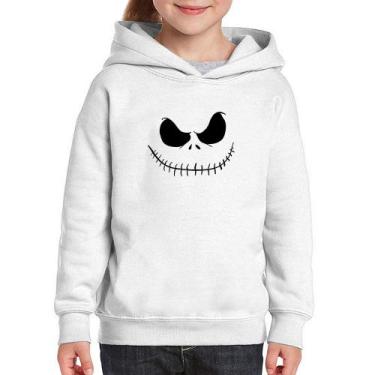 Imagem de Moletom Infantil Scare Face - Foca na Moda, Branco, 12