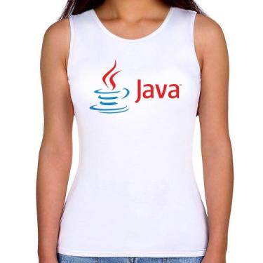 Imagem de Regata Feminina Java - Foca na Moda, Branco, GG